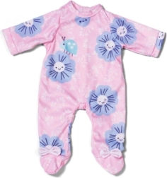BABY born ružový kvetovaný overal pre bábiku 43 cm