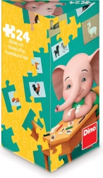 Dino puzzle Sloník Mio 24 dielikov