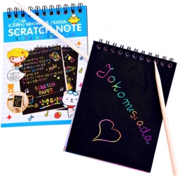 Dúhová stieracia kartička s rysovacou tyčinkou – Dúhová