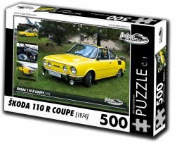 Retroauta Puzzle Škoda 110 R Coupe 1974 - 500 dielikov