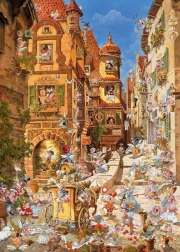 Puzzle 1000 dielikov – romantické mesto, deň