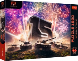 Trefl puzzle 1000 dielikov – 15. výročie WORLD OF TANKS