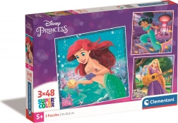 Puzzle DISNEY PRINCESS 3×48 dielikov – CLEMENTONI