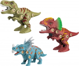Skrutkovací dinosauří set s elektrickým skrutkovačom 20 cm