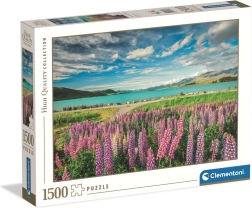 Puzzle Vlčie maky pri jazere Tekapo 1500 dielikov