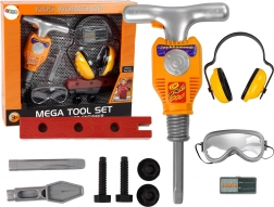 Súprava náradia pre domácich majstrov Pneumatické kladivo Ochranné okuliare