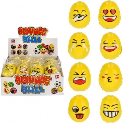 Antistresové vajíčko s emoji tvárami 6 cm