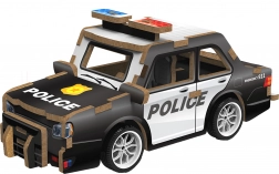 3D drevené puzzle policajného auta