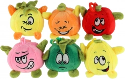 Plyšová kľúčenka – ovocie 8 cm – sada 6 roztomilých druhov