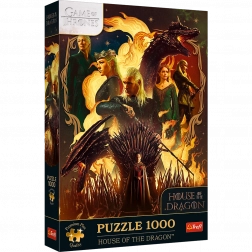 Puzzle TREFL Premium Plus Hra o tróny: Rod draka 1000 dielikov