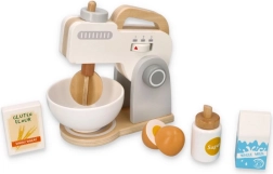 Drevený kuchynský mixér šedý