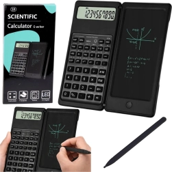 Vedecká kalkulačka s LCD tabuľkou na písanie a stylusom, 10-miestny displej