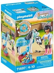 Playmobil Horses of Waterfall hipoterapeutka – sada na starostlivosť o kone