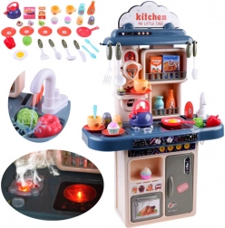 Detská kuchynka s chladničkou, rúrou a drezom – 42-dielna sada
