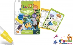 Kúzelné maľovanie vodou – blok, 4 listy – Zvieratká