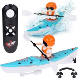 Zábavná hračka kajak na diaľkové ovládanie s veslárom