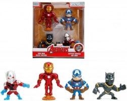 Sada kovových figúrok MARVEL AVENGERS 6 cm – 4 ks