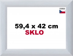 Hliníkový rám na puzzle 59,4 x 42 cm - strieborný