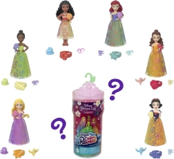Disney Princezné Color Reveal kráľovská malá bábika s kvetinovými doplnkami