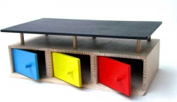 drevená garáž pre 3 autá