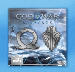 Odznaky God of War Ragnarok – sada 2 kovových odznakov