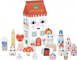 Drevené kocky Mestský dom