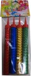 Párty fontány farebné 12 cm – 40 s, sada 4 ks
