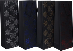 Darčeková taška na fľašu Vianoce