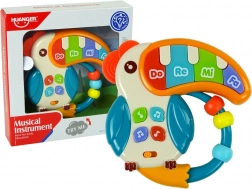 Hudobné Pianko Papagáj Zvuky Svetlá Korálky