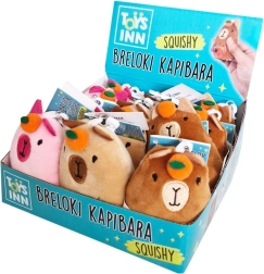 Plyšový prívesok kapybara so squishy bruškom TOYS INN