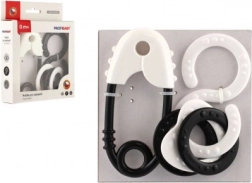 Chrastítka čiernobiele pre Deti od Narodenia