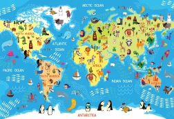 Interdruk puzzle Mapa sveta s 250 dielikmi