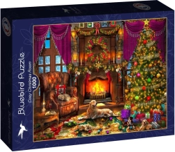 Puzzle Bluebird Útulná vianočná izba 1000 dielikov