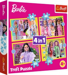 Puzzle Barbie Veselý svet 4v1