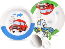 Detská porcelánová raňajková súprava Orion auto 3 diely