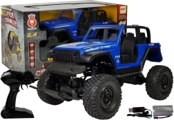 RC terénne auto 4x4 s odpružením 2.4 GHz – modré