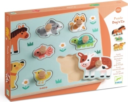 DJECO vkladačka puzzle zvieratá z farmy