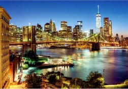 Puzzle Svetlá nad Brooklynským mostom 6000 dielikov