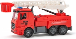 Skrutkovacie hasičské auto na batérie s detskou vŕtačkou