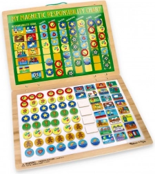 Magnetická tabuľa zodpovednosti pre deti