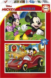 Puzzle MICKEY MOUSE – zábavný park 2×20 dielikov EDUCA
