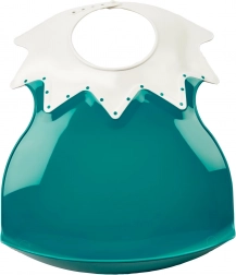 Plastový podbradník s golierom Deep Peacock