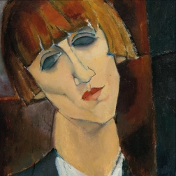 Curiosi štvorcové puzzle Q Art: Pani Kislingová, 66 dielikov