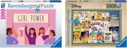Ravensburger sada 2× puzzle 1000 dielikov – Disney Vintage Movie Posters a Girl Power