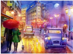 Puzzle Nočná Paríž 1000 dielikov