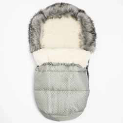 Zimný fusak New Baby Lux Wool sivý