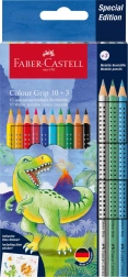 Pastelky Faber-Castell Colour Grip Dinosaur 10+3