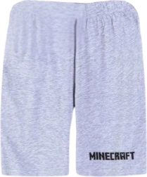 Sivé šortky Minecraft – Veľkosť: 128