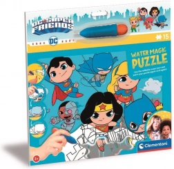 Clementoni Puzzle s Vodným Maľovaním: DC Super Friends 15 Dielov