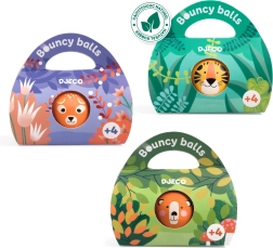 Hopík z prírodného kaučuku s motívom divokých zvierat DJECO